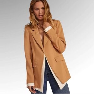 NWT Favorite Daughter Kelly Blazer in Tan - XS